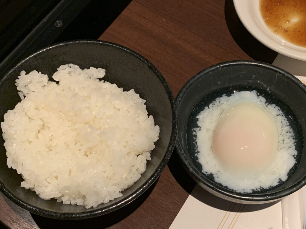 ホテルウィングインターナショナルプレミアム東京四谷の卵かけご飯